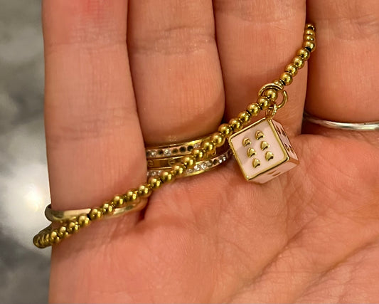 Roll the dice bracelet